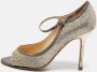 Jimmy Choo Pre-owned Leather heels Gray Dames - Thumbnail 2