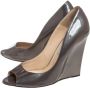 Jimmy Choo Pre-owned Leather heels Gray Dames - Thumbnail 3