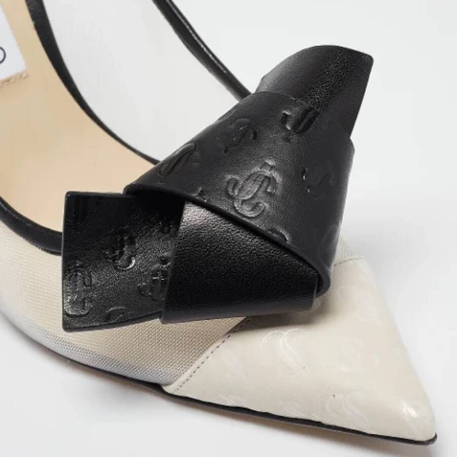 Jimmy Choo Pre-owned Leather heels Gray Dames