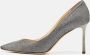 Jimmy Choo Pre-owned Leather heels Gray Dames - Thumbnail 2