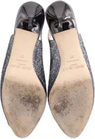 Jimmy Choo Pre-owned Leather heels Gray Dames