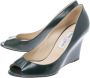 Jimmy Choo Pre-owned Leather heels Green Dames - Thumbnail 3