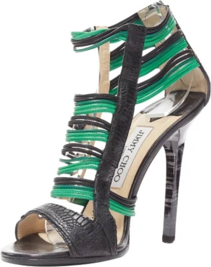 Jimmy Choo Pre-owned Leather heels Multicolor Dames