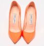 Jimmy Choo Pre-owned Leather heels Orange Dames - Thumbnail 3
