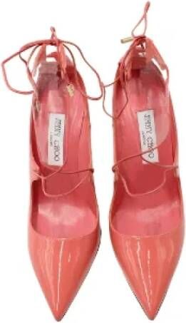 Jimmy Choo Pre-owned Leather heels Pink Dames