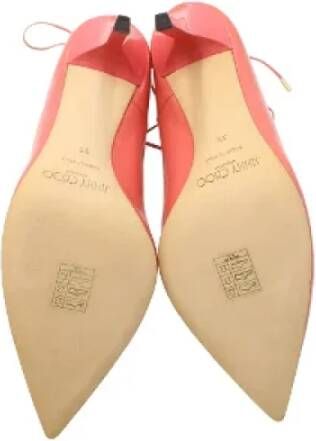 Jimmy Choo Pre-owned Leather heels Pink Dames