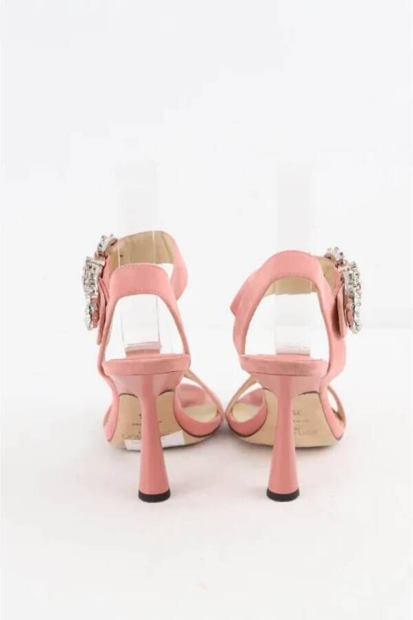 Jimmy Choo Pre-owned Leather heels Pink Dames