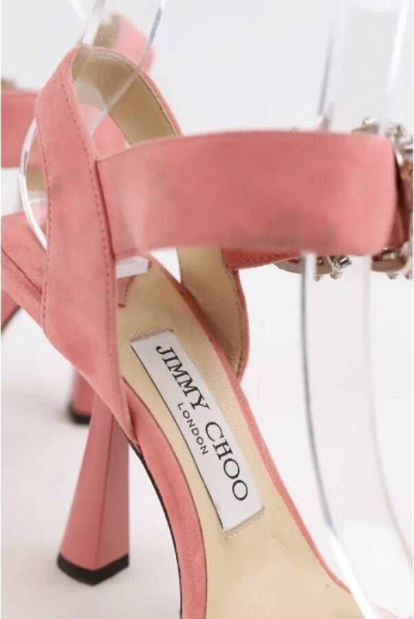 Jimmy Choo Pre-owned Leather heels Pink Dames