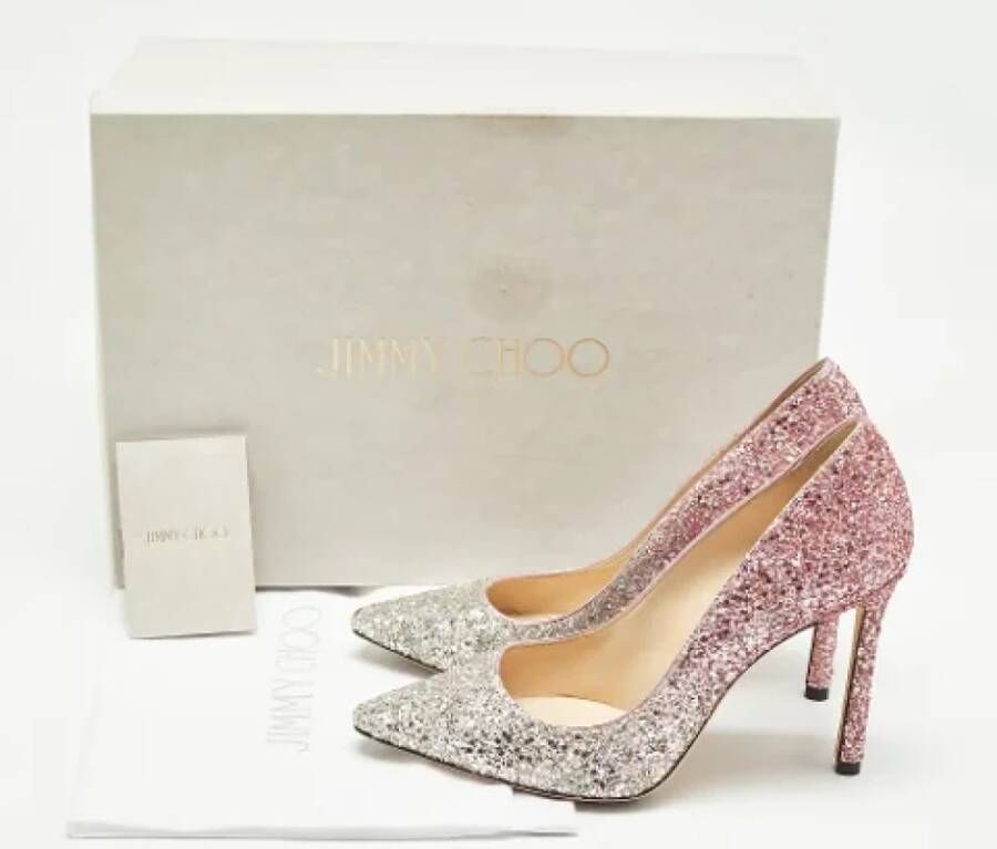 Jimmy Choo Pre-owned Leather heels Pink Dames