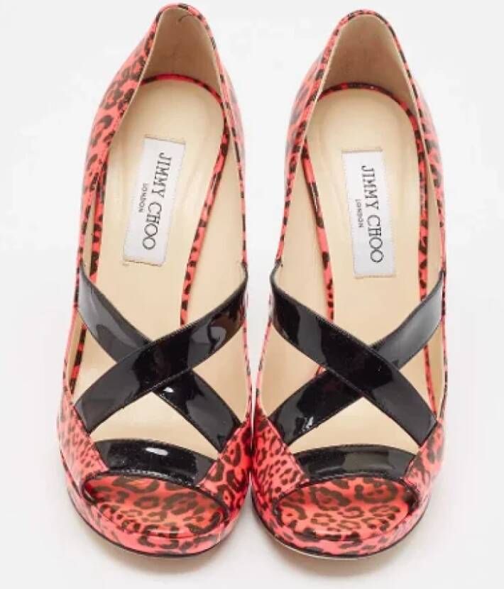 Jimmy Choo Pre-owned Leather heels Pink Dames