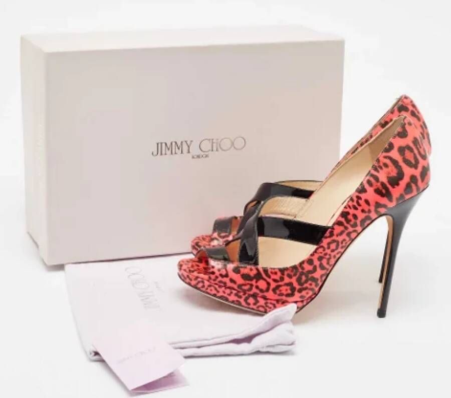 Jimmy Choo Pre-owned Leather heels Pink Dames