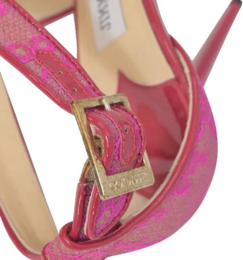 Jimmy Choo Pre-owned Leather heels Pink Dames