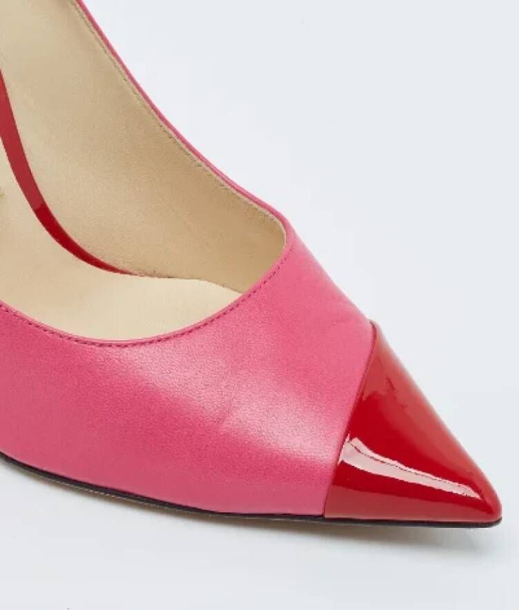 Jimmy Choo Pre-owned Leather heels Pink Dames