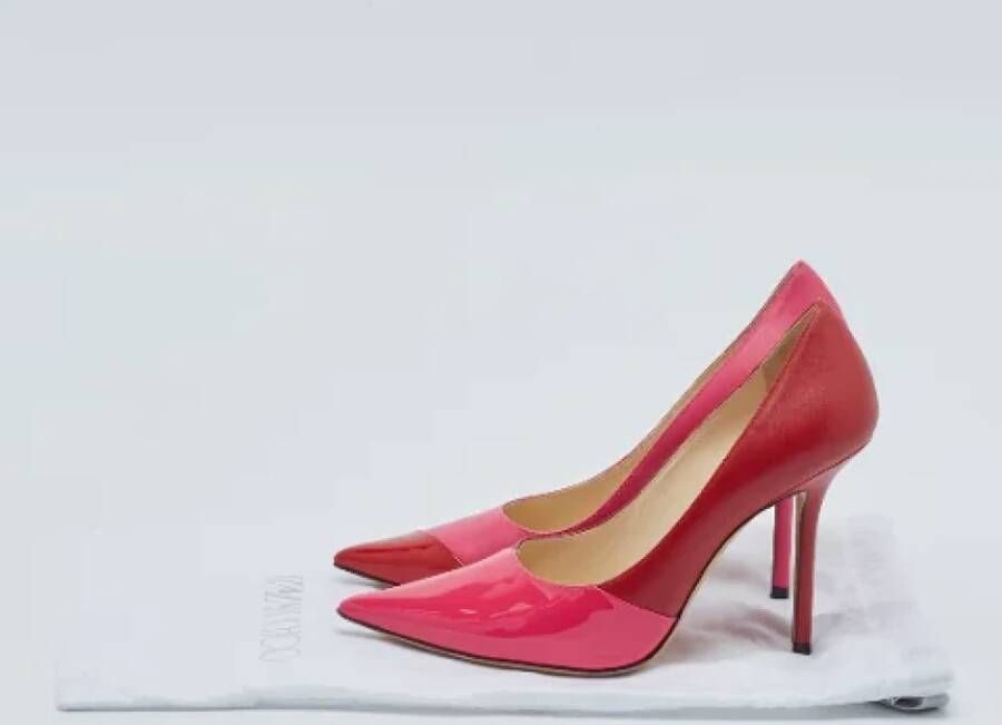 Jimmy Choo Pre-owned Leather heels Pink Dames