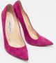 Jimmy Choo Pre-owned Leather heels Purple Dames - Thumbnail 4