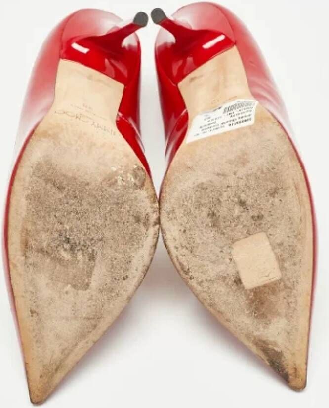 Jimmy Choo Pre-owned Leather heels Red Dames