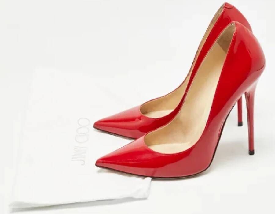 Jimmy Choo Pre-owned Leather heels Red Dames