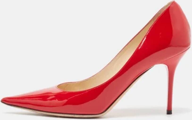 Jimmy Choo Pre-owned Leather heels Red Dames