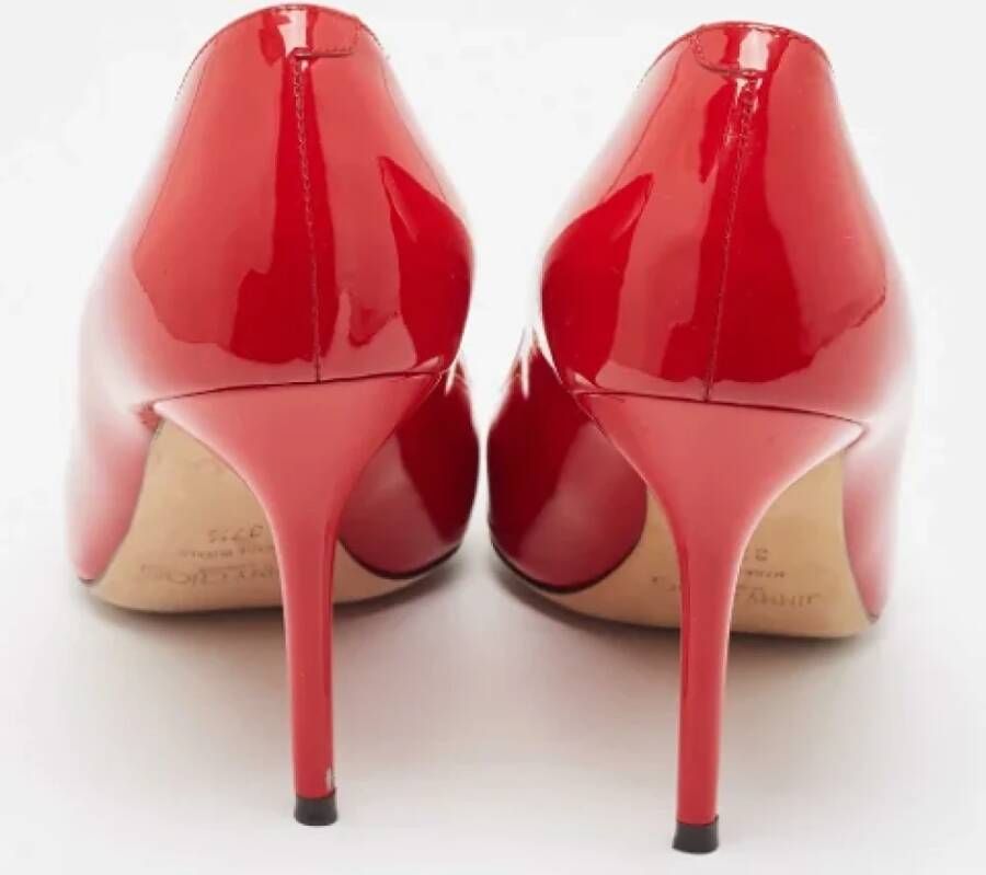 Jimmy Choo Pre-owned Leather heels Red Dames