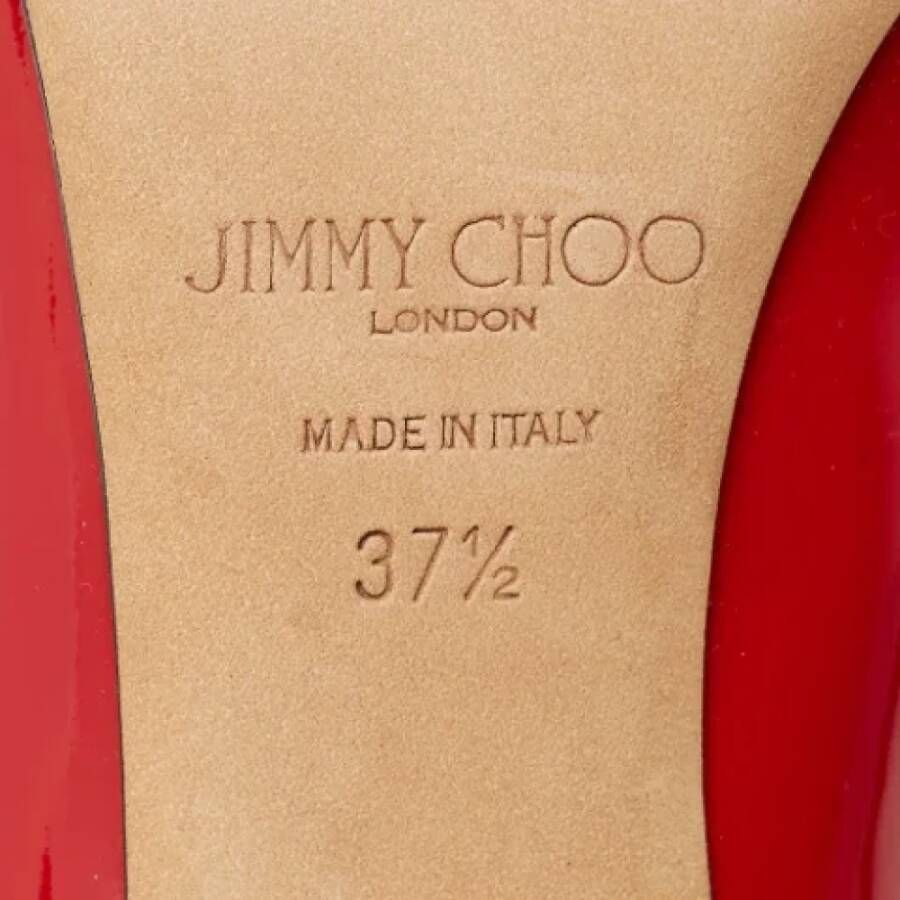 Jimmy Choo Pre-owned Leather heels Red Dames