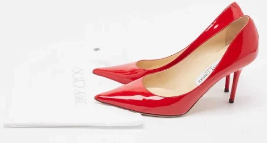 Jimmy Choo Pre-owned Leather heels Red Dames