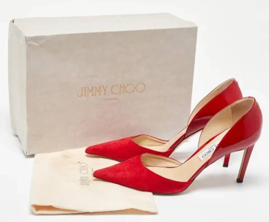 Jimmy Choo Pre-owned Leather heels Red Dames