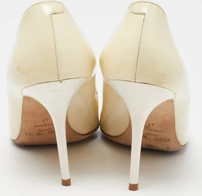 Jimmy Choo Pre-owned Leather heels White Dames