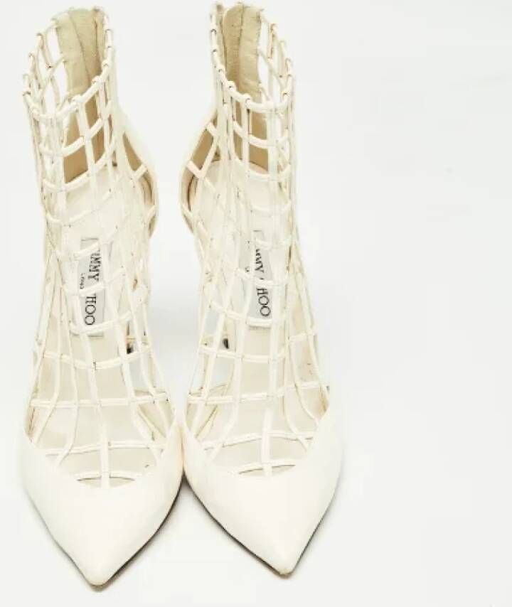 Jimmy Choo Pre-owned Leather heels White Dames