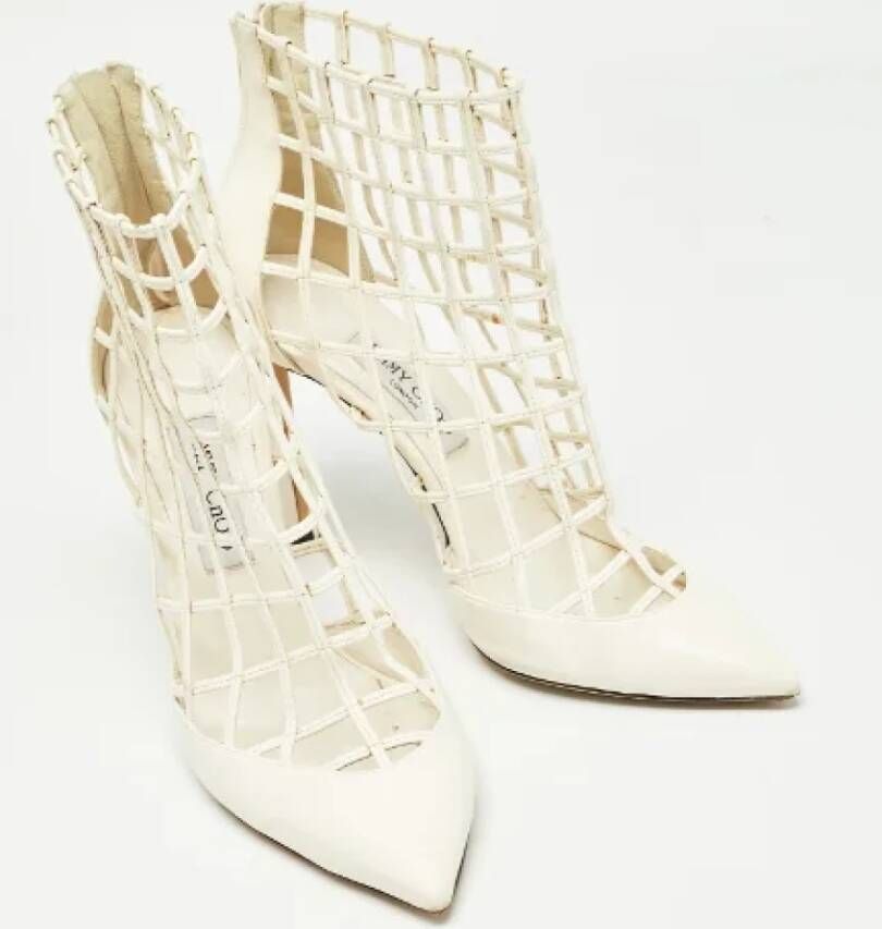 Jimmy Choo Pre-owned Leather heels White Dames