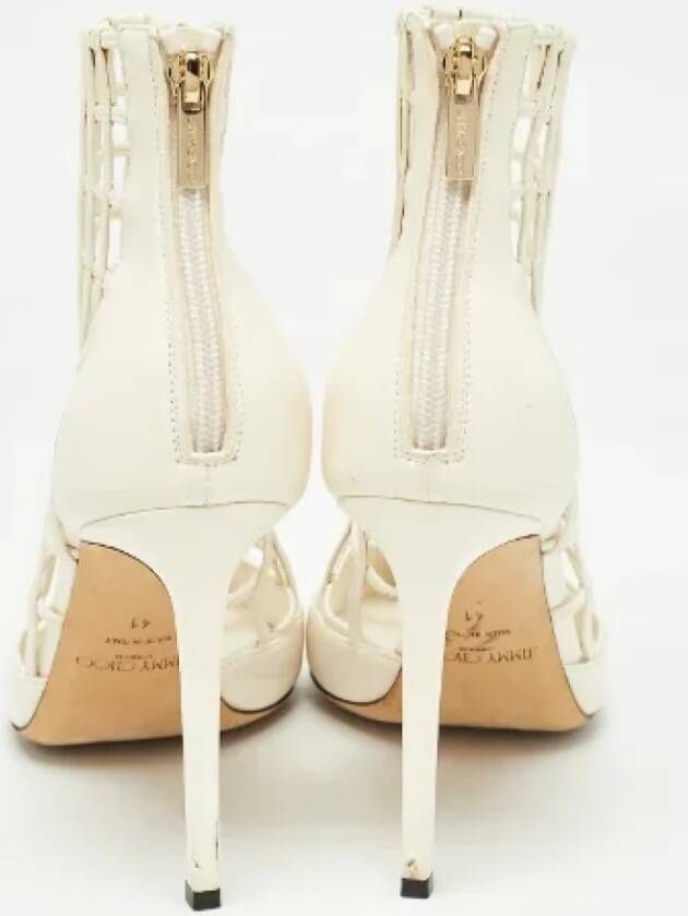 Jimmy Choo Pre-owned Leather heels White Dames