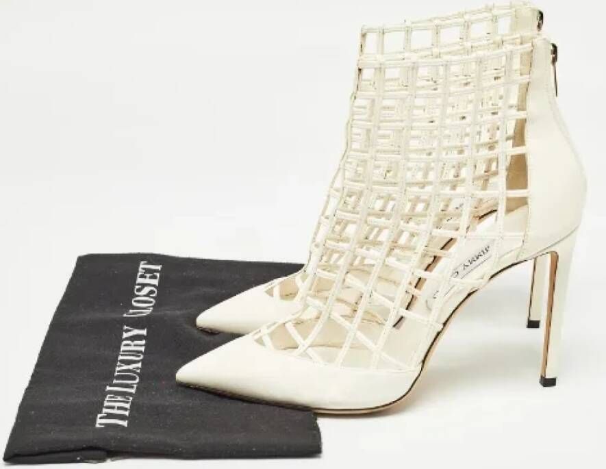 Jimmy Choo Pre-owned Leather heels White Dames