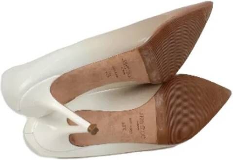 Jimmy Choo Pre-owned Leather heels White Dames