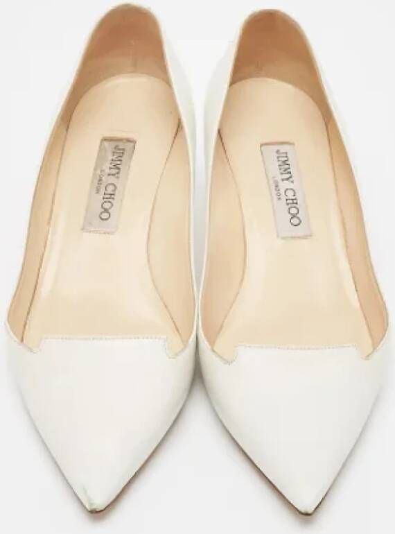 Jimmy Choo Pre-owned Leather heels White Dames