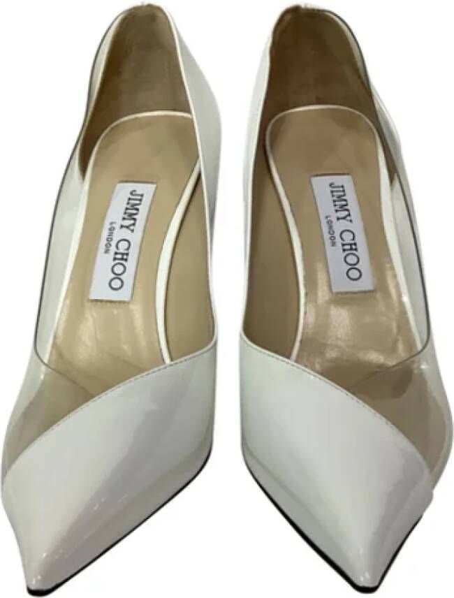 Jimmy Choo Pre-owned Leather heels White Dames