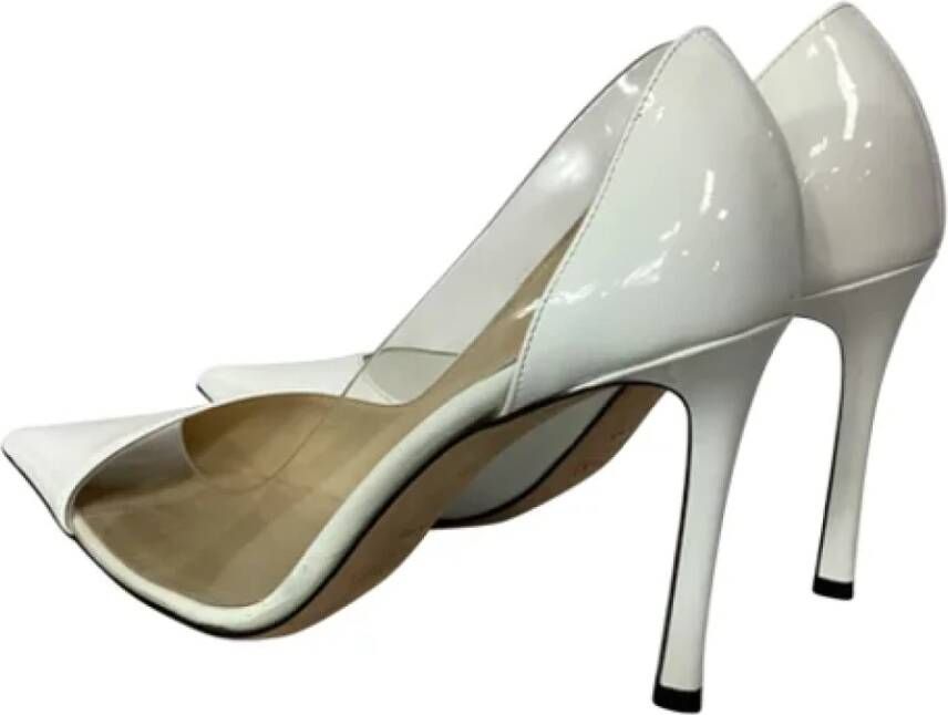 Jimmy Choo Pre-owned Leather heels White Dames