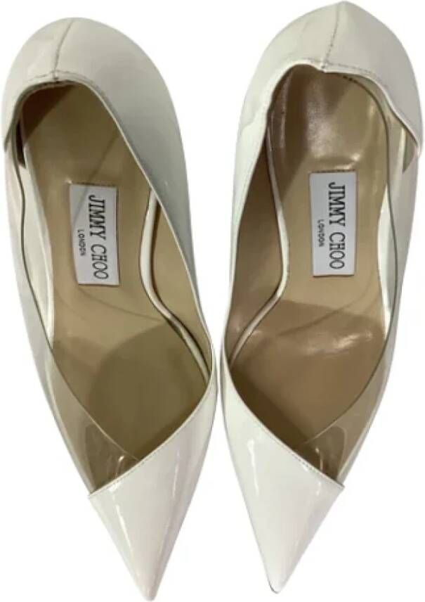 Jimmy Choo Pre-owned Leather heels White Dames