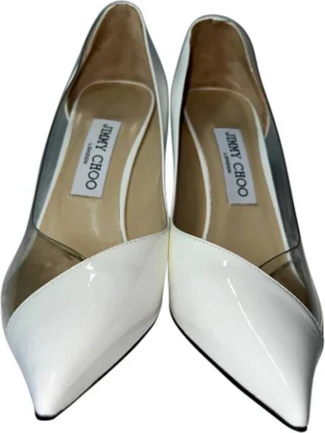 Jimmy Choo Pre-owned Leather heels White Dames