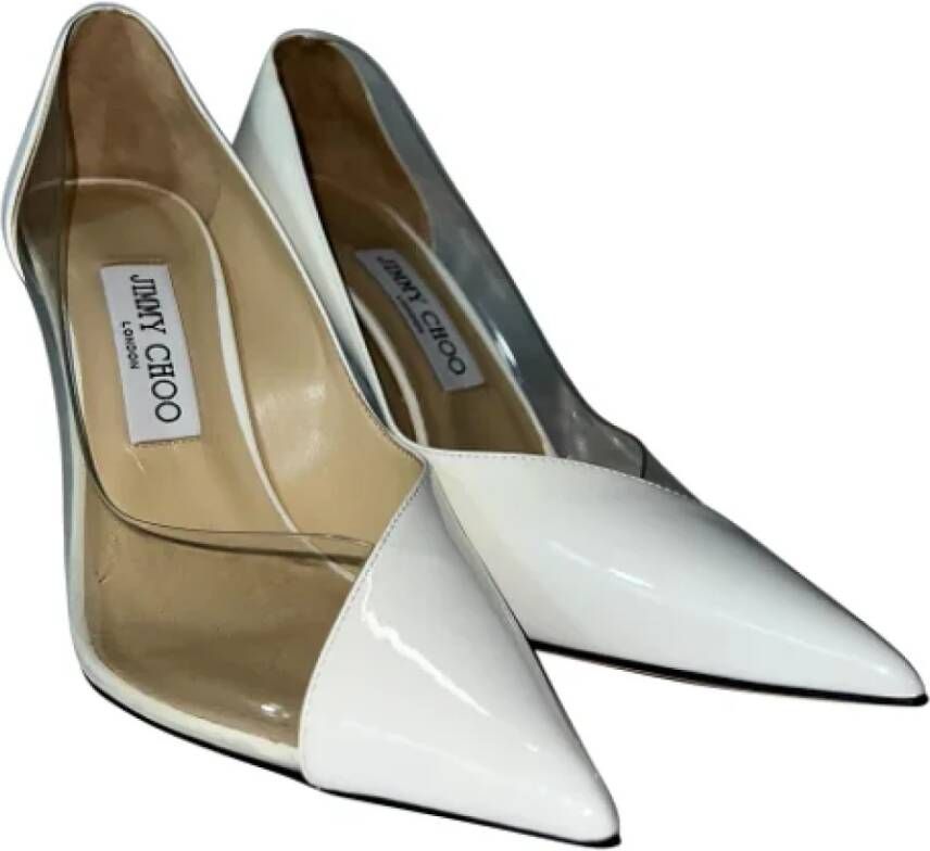 Jimmy Choo Pre-owned Leather heels White Dames