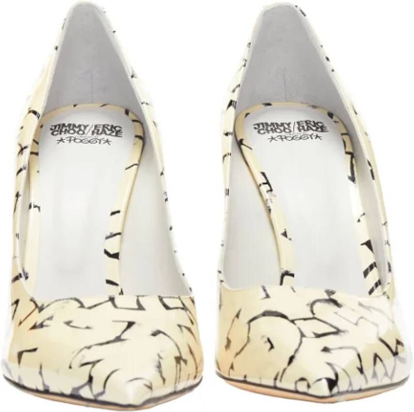 Jimmy Choo Pre-owned Leather heels White Dames