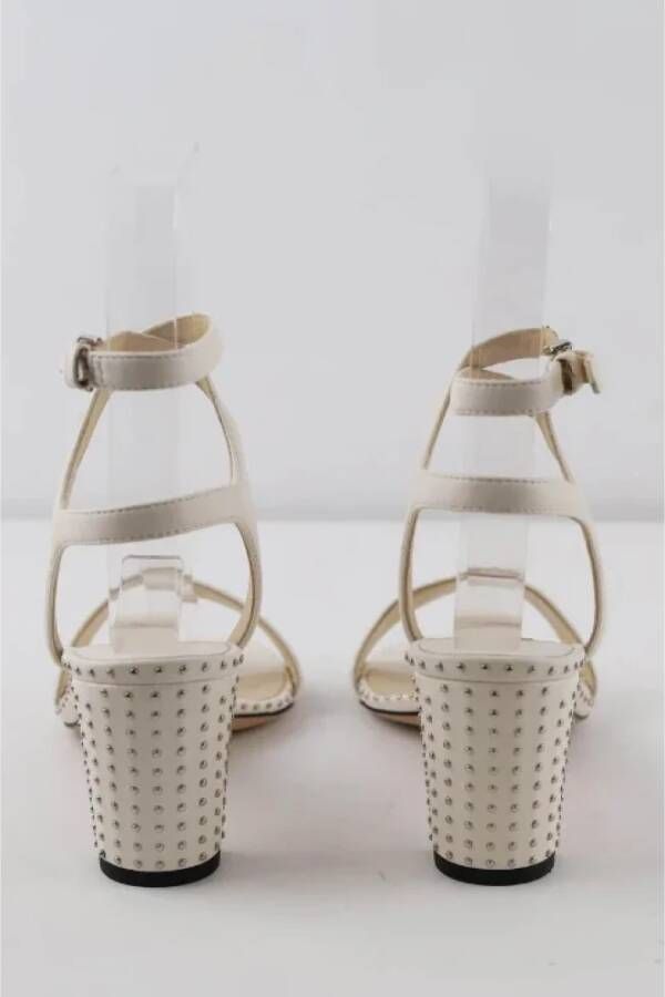 Jimmy Choo Pre-owned Leather heels White Dames