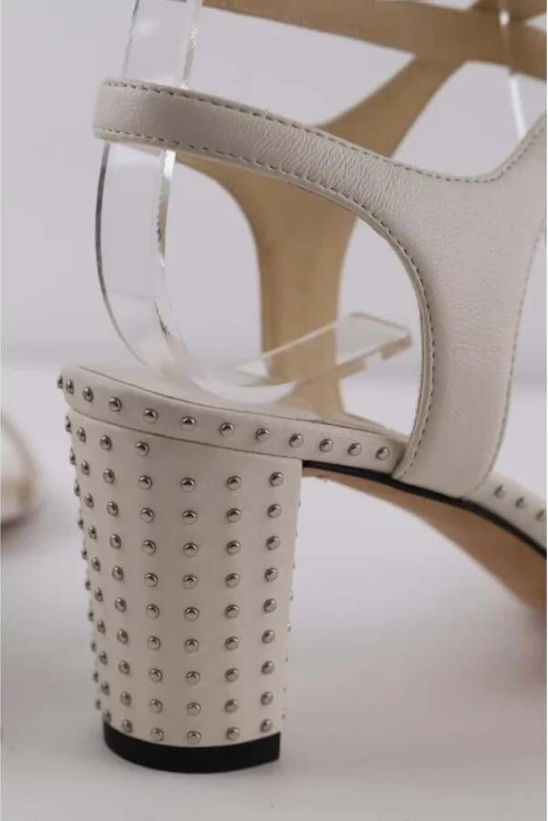 Jimmy Choo Pre-owned Leather heels White Dames