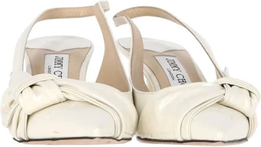 Jimmy Choo Pre-owned Leather heels White Dames