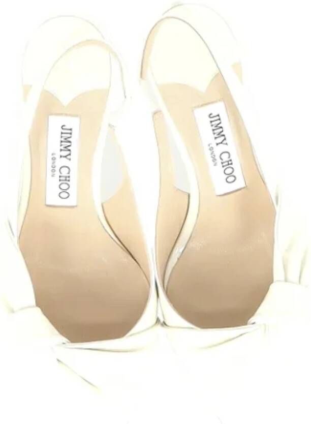 Jimmy Choo Pre-owned Leather heels White Dames