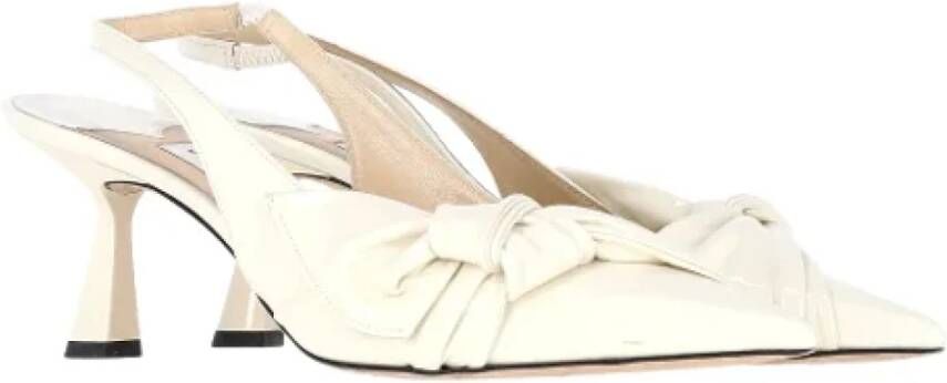 Jimmy Choo Pre-owned Leather heels White Dames