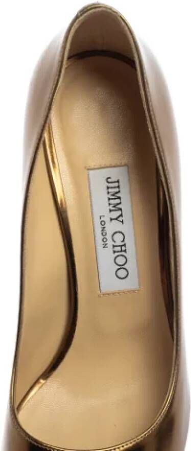 Jimmy Choo Pre-owned Leather heels Yellow Dames