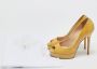 Jimmy Choo Pre-owned Leather heels Yellow Dames - Thumbnail 9