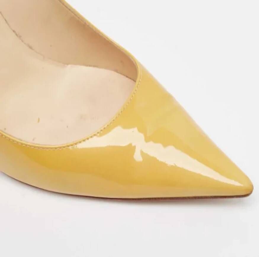 Jimmy Choo Pre-owned Leather heels Yellow Dames