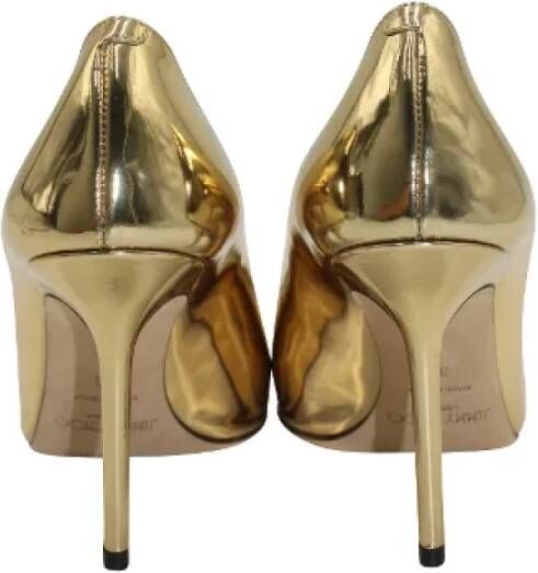 Jimmy Choo Pre-owned Leather heels Yellow Dames