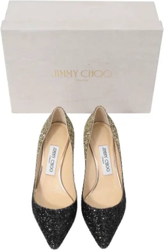 Jimmy Choo Pre-owned Leather heels Yellow Dames