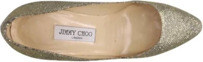 Jimmy Choo Pre-owned Leather heels Yellow Dames